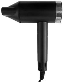 Asciugacapelli Nero con motore brushless con base murale e tasto a rilascio