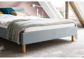 Letto singolo imbottito blu/grigio rete non inclusa 120x200 cm Lena – Meise Möbel