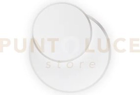 Pouche tondo applique a parete bianco a led 3000k 15w  2000 lm