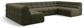 Divano angolare verde (a U) Kendal – Micadoni