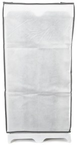 Scarpiera in tessuto bianco e nero Scarpe, 25 scomparti - Compactor