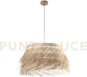 Lampadario a sospensione samoa in rattan 1 luce attacco e27 ip20 60...