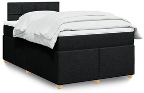Giroletto A Molle Con Materasso Nero 120x190 Cm İn Tessuto /