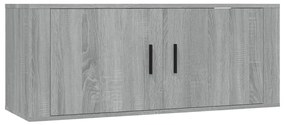 Set di mobili porta tv 6 pz grigio sonoma in legno multistrato