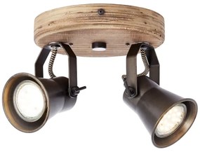 Brilliant - Faretto SEED 2xGU10/5W/230V nero/marrone