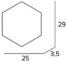 Plafoniera Moderna Decorativa Hexagon Metallo Foglia Argento