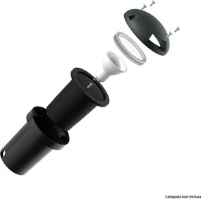 Faretto Calpestabile GU10 Bidirezionale IP66 - Doppio pressacavo