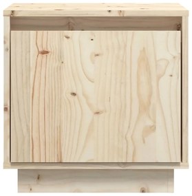 Comodini 2 pz 40x30x40 cm in Legno Massello di Pino