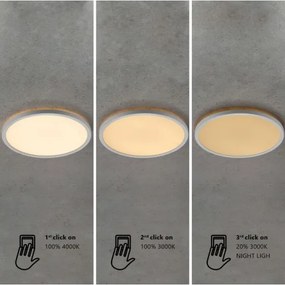 Nordlux - Plafoniera LED dimmerabile per bagno OJA 14,5W/230V 3000/4000K IP54 Ø 30 cm