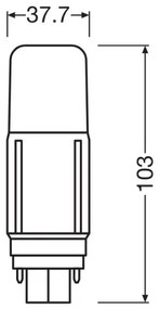 Lampadina LED G24d/5,5W/230V 4000K - Osram