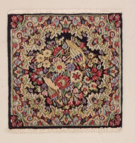 Kerman Tappeto 40 x 40 (Iran) Annodato A Mano
