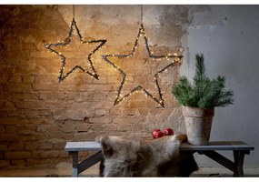 Decorazione luminosa nera per esterni con motivo natalizio Spiky - Star Trading