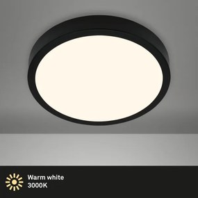 Briloner 3703-015 - Plafoniera LED RUNA LED/24W/230V 3000K diametro 38 cm nero