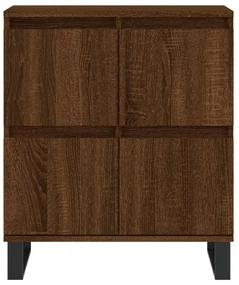 Credenza rovere marrone 60x35x70 cm in legno multistrato