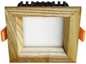 APLED - Lampada LED SQUARE WOODLINE LED/3W/230V 3000K 9x9 cm cenere legno solido
