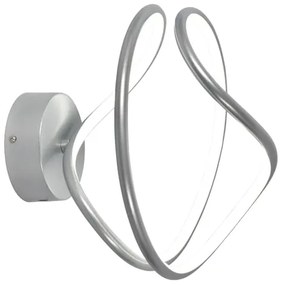 Applique LED moderno Konny grigio IP20, con regolazione di temperatura 1750 lumen, NOVECENTO