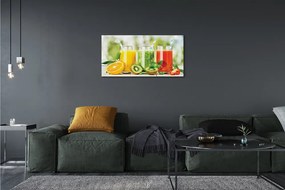 Quadro su tela Cocktail di fragole kiwi 100x50 cm