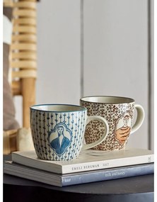 Tazze in set color crema in gres 2 pz 200 ml Tonia – Bloomingville