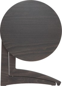 Tavolino Pieghevole da Salotto Ø43x51 cm in Legno Grigio Scuro...