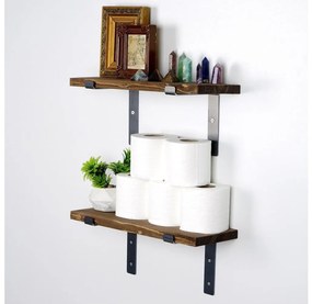 SET 2x Mensola da parete in abete