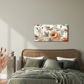 Quadro su tela – Papaveri di campo pastello