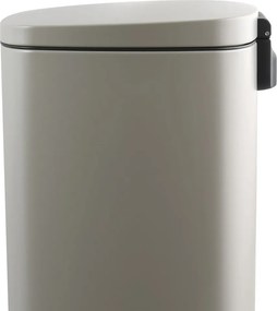 Cestino per la spazzatura grigio tortora in acciaio con pedale 50 l Akira – Spirella