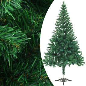 Albero di Natale Preilluminato Palline Bianco 210 cm 910 Rami