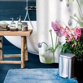 Cestino per la spazzatura color argento opaco in acciaio con pedale 5 l Akira – Spirella