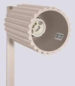 Lampada da tavolo grigio tortora in metallo (altezza totale 43 cm) Gleam – Sollux