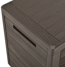 Baule da giardino marrone 116x44x55 cm