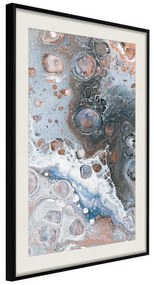 Poster  Surface of the Unknown Planet II  Cornice Quadri Cornice nera con pass-partout, Larghezza x Altezza Home decor 30x45