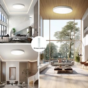 Brilagi - Lampada LED dimmerabile POOL SMART LED/128W/230V Ø 100 cm Wi-Fi Tuya bianco + telecomando