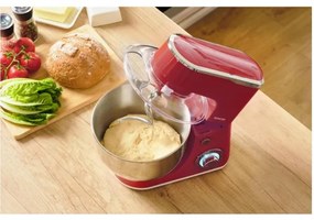 Sencor - Robot da cucina con ciotola in acciaio inox 1300W/230V rosso