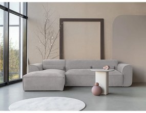 Divano angolare componibile in grigio chiaro (con penisola a sinistra) Flex Felix – Miuform