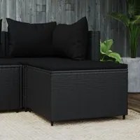 Poggiapiedi da Giardino con Cuscino in Polyrattan Nerocod mxl 130082