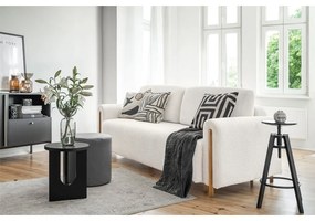 Divano color crema allungabile/con contenitore e rivestimento in bouclé 244 cm Arcadova – ELTAP