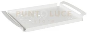 Vassoio floreale di piccole dimensioni fior di loto bianco marmo in...