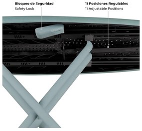 Asse da stiro 130x37 cm K-Surf Salvia Tube – Rolser
