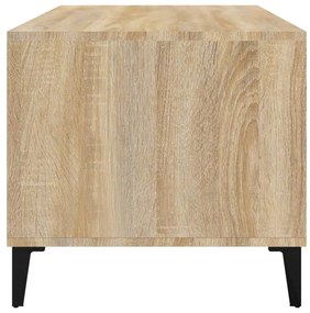 Tavolino da Salotto Rovere Sonoma 90x49x45 cm Legno Multistrato