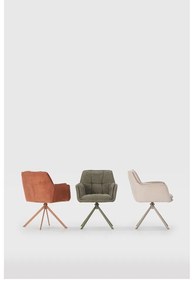 Set di sedie da pranzo verde in imbottito 2 pz Keiko – Marckeric