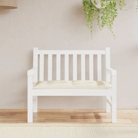 Cuscino Per Panca Bianco Crema 110x50x7 Cm İn Tessuto Oxford /