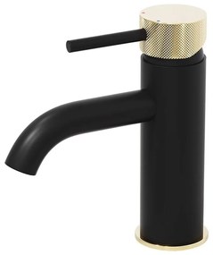 BATH DELUXE 28-005-03-72-00 - Rubinetto del lavandino ANHOLT 15,6 cm nero/ottone