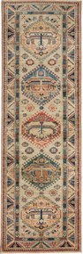 Kazak Tappeto 250x90 Beige (Pakistan) Annodato A Mano