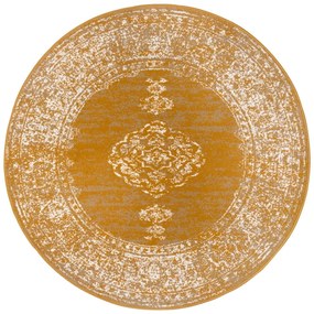 Tappeto rotondo giallo/arancio ø 160 cm Méridional - Hanse Home