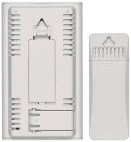 Stazione meteo wireless con sveglia 2xAAA bianco