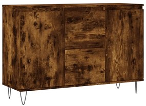 Credenza rovere fumo 104x35x70 cm in legno multistrato