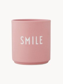 Tazza senza manico di design con scritta Favourite SMILE