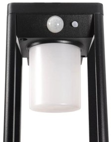 Applique da parete Solare con Sensore Movimento Nera IP54 serie Vimo Colore Bianco Naturale 4.000K