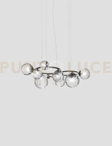 Puppet ring sospensione 11 cristallo trasparente nickel nero satina...
