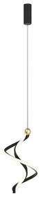 Lampadario LED a sospensione con filo COLIA LED/19W/230V nero/oro